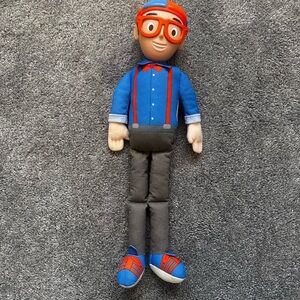 Blue and Gray Kids Plush Toy